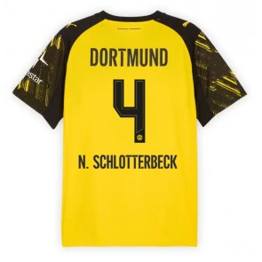 Lacne Muži Futbalové dres Borussia Dortmund Nico Schlotterbeck #4 2025-26 Krátky Rukáv - Domáci